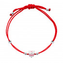 Браслет на нитці Сова (995Б.3.Роз.Rh)