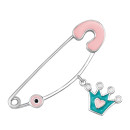 Срібна булавка Корона з емаллю (SZDX00377)