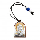 Автомобільна ікона Спаситель, Божа Матір Володимирська (EK0-007PBG/2)