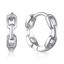 Срібні сережки-конго B00147-E/12