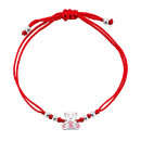 Браслет на нитці Ведмедик (993Б.1.Роз.Rh)