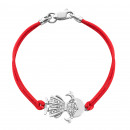 Браслет на нитці з фіанітами (4004-кр)