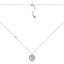 Срібне кольє з перламутром та фіанітом DC00255-K/12/1090