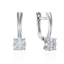 Срібні сережки з фіанітами (DE06314-E/12/1)
