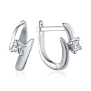Срібні сережки з фіанітом DE06775-1-E/12/1