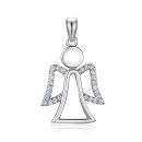 Срібна підвіска з фіанітами DN01786-P/12/1