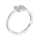 Срібна каблучка з фіанітами  DR10365-R/12/1