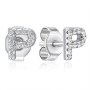 Срібні сережки-пусети з фіанітами (OE04137A-E/12/1)