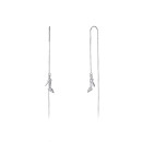 Срібні сережки-протяжки з фіанітами (SE00375-E/12/1)