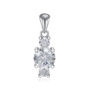 Срібна підвіска з фіанітами (SZDN08818-P/12/1)