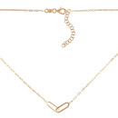 Срібне позолочене кольє (CLT  11341 G-K/20)