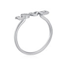 Срібна каблучка Love з фіанітами (RI39189-R/12/1)