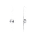 Срібні сережки-протяжки (SE00309-E/12)