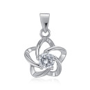 Срібна підвіска з фіанітом (SP00980-P/12/1)