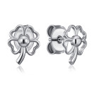 Срібні сережки-пусети Конюшина (SE00673-E/12)