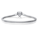 Срібний браслет Серце (HC-065-17CM-S-B/12)