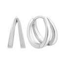 Срібні сережки-конго (JB01555)