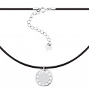 Кольє з каучуку зі сріблом (Кл2/902)