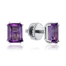 Срібні сережки з аметистом KRS 629-AM-E/12/7481