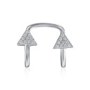 Срібна кафа з фіанітами (ME12997A-E/12/1)