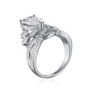 Срібна каблучка з фіанітами MM120046-S-W-WH-R/12/1