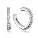 Срібні сережки-кафи з фіанітами (OE03159A-E/12/1)