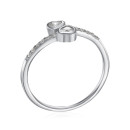 Срібна каблучка з фіанітами PA02859-R/12/1