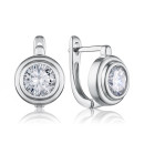 Срібні сережки з фіанітами PB05338-E/12/1