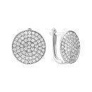 Срібні сережки з фіанітами (PB05760)