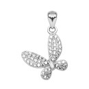 Срібна підвіска Метелик з фіанітами (PG01406)