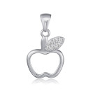 Срібна підвіска Яблуко з фіанітами PS00153-P/12/1