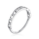 Срібна каблучка з фіанітами RI38530-R/12/1