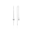 Срібні сережки-протяжки з фіанітами (SE00475-E/12/1)