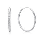 Срібні сережки-конго (SE00593-E/12)