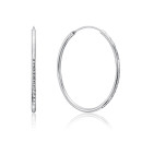 Срібні сережки-конго (SE00622-E/12)