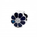 Срібна намистина шарм Квітка (84696э)