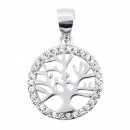 Срібна підвіска Дерево з фіанітами (PPS2161)