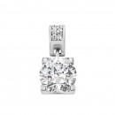 Срібна підвіска з фіанітами (1PE46136)
