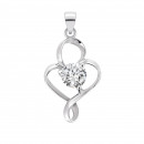 Срібна підвіска з фіанітами (PE37895-21)