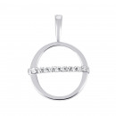 Срібна підвіска з фіанітами (ПВ778(зв)с)