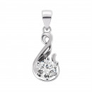 Срібна підвіска з фіанітом (2P19114)