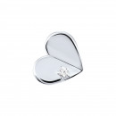 Срібна підвіска Серце з фіанітом (ПВ1262)