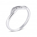 Срібна каблучка з діамантами (1764/1р-BR)