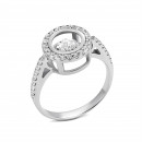 Срібна каблучка з фіанітами (500837-Р л.к)