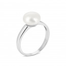Срібна каблучка з перлиною (1794/1р-PWT)