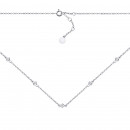 Срібне кольє з фіанітом (6123/3)