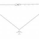 Срібне кольє Літак (ПК511(зв)с))