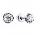 Срібні пусети з фіанітами (2087/9р-CZ)