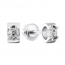 Срібні пусети з фіанітами (2304/1р-CZ) 