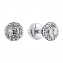 Срібні пусети з фіанітами (2308/1р-CZ)